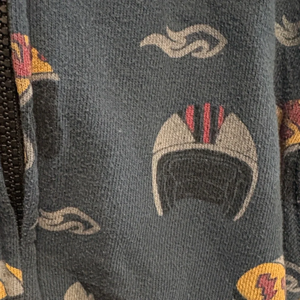 Gymboree Navy Helmet graphic Hoodie size 7/8